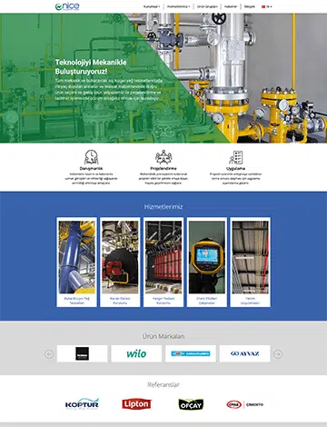 nice mekanik web tasarım