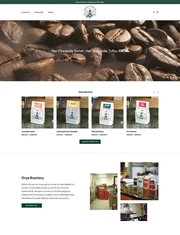 orya roastery web tasarım