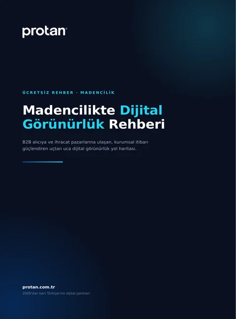 Madencilikte Dijital Görünürlük Rehberi kapak