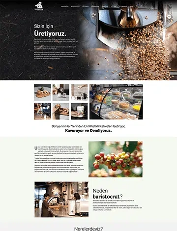 E-Ticaret sektöründe Web Tasarım referansı: Baristocrat
