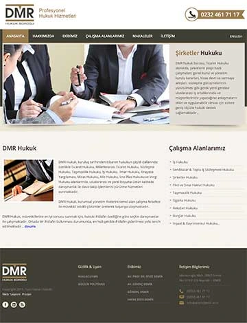 Hukuk sektöründe Web Tasarım referansı: Av. Direnç Demir