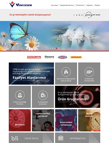 Üretim sektöründe Web Tasarım referansı: Yükselen