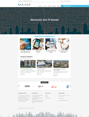 kaizen gayrimenkul web tasarım