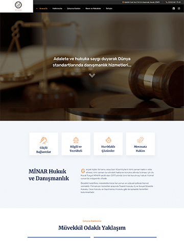 minar law web tasarım