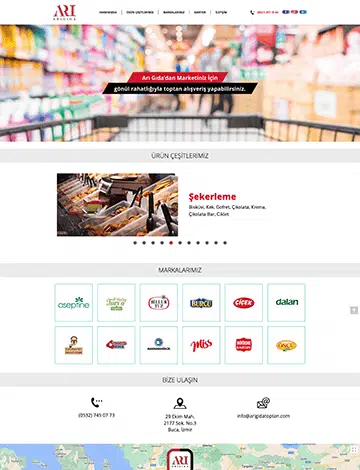 arı gıda web tasarım