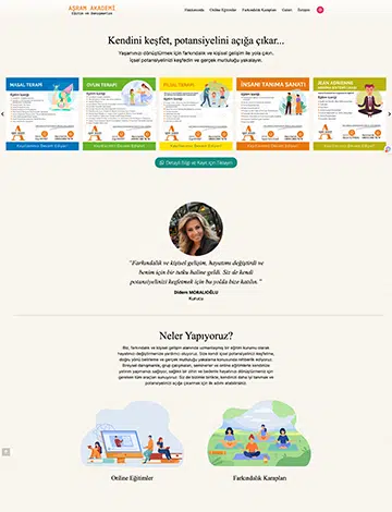 aşram akademi web tasarım
