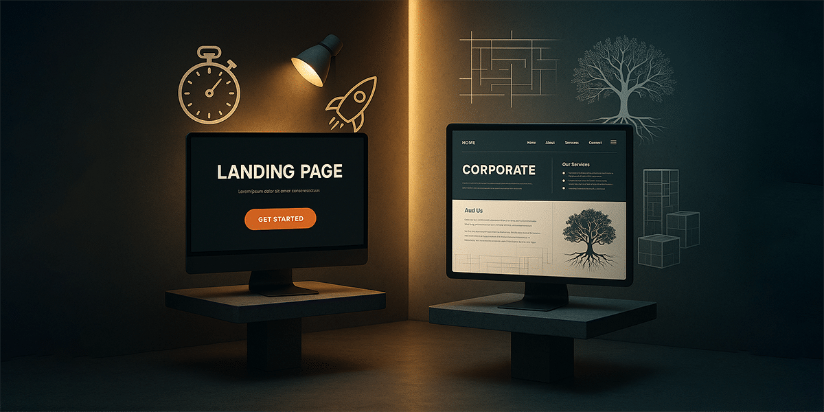 Landing Page mi, Kurumsal Site mi? Karar Veremeyenler İçin Rehber